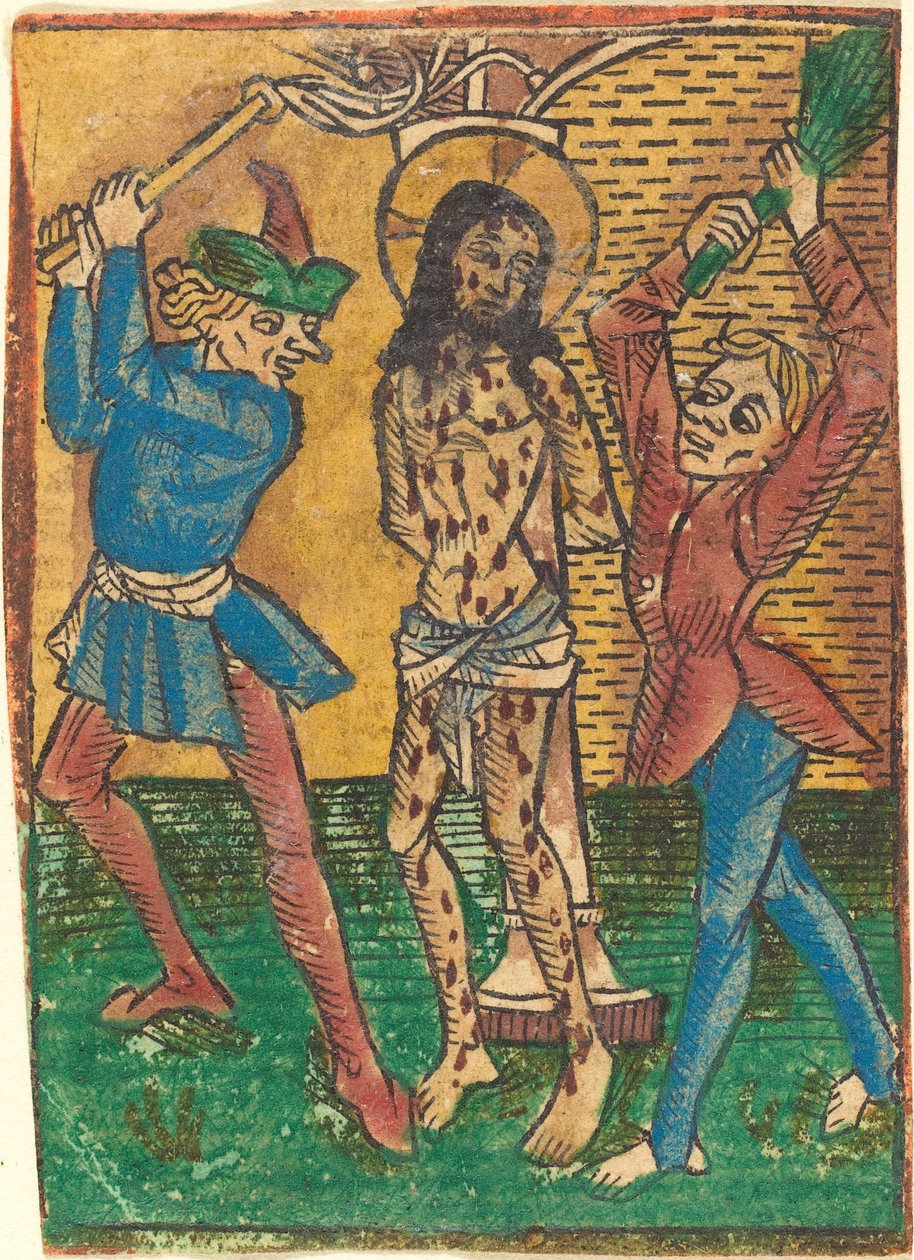 Kristuksen ruoskiminen tekijältä German 15th Century