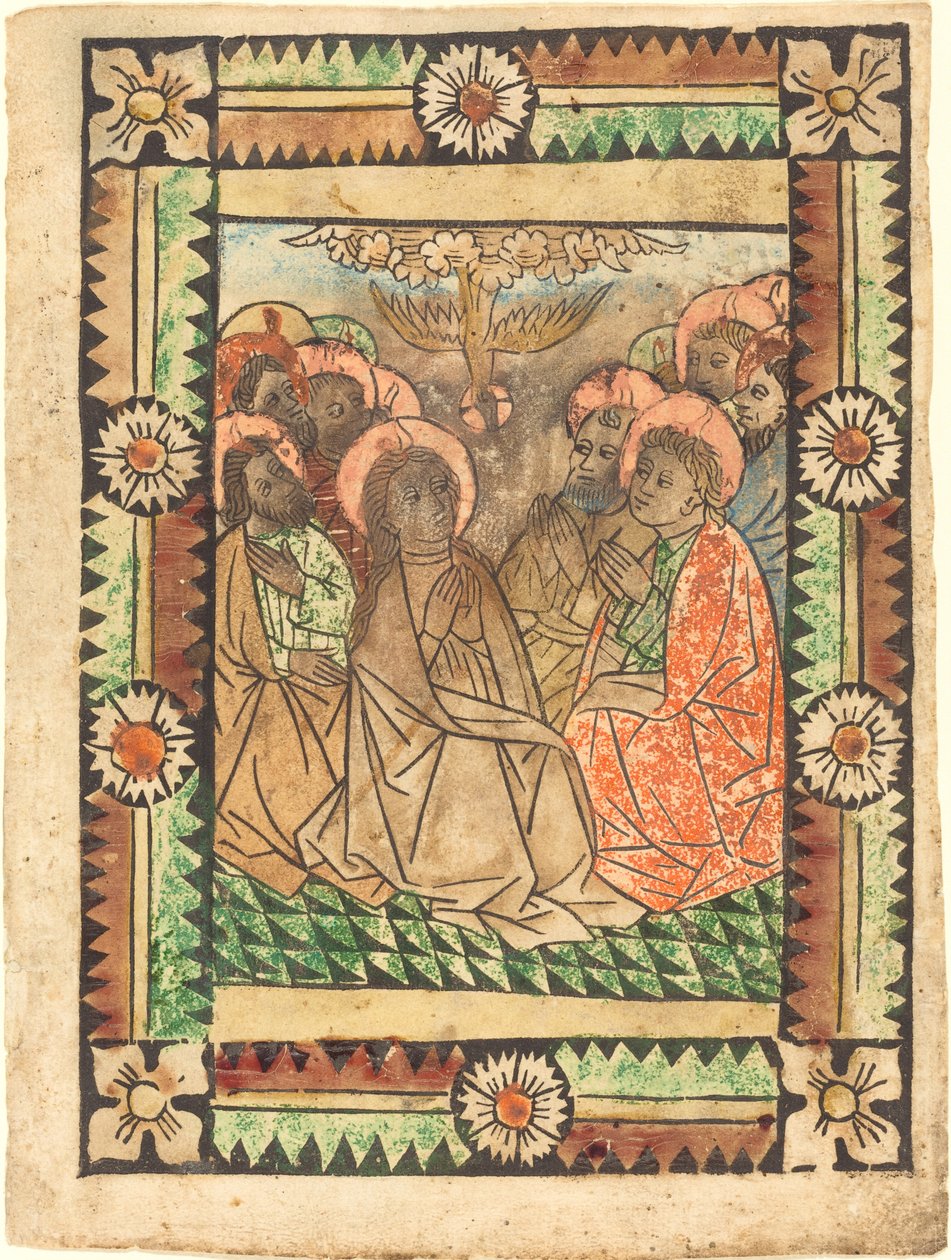 Pyhän Hengen laskeutuminen tekijältä German 15th Century