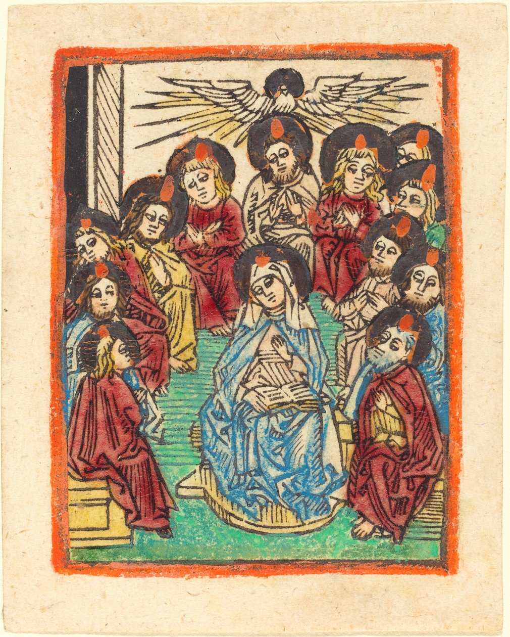 Pyhän Hengen laskeutuminen tekijältä German 15th Century
