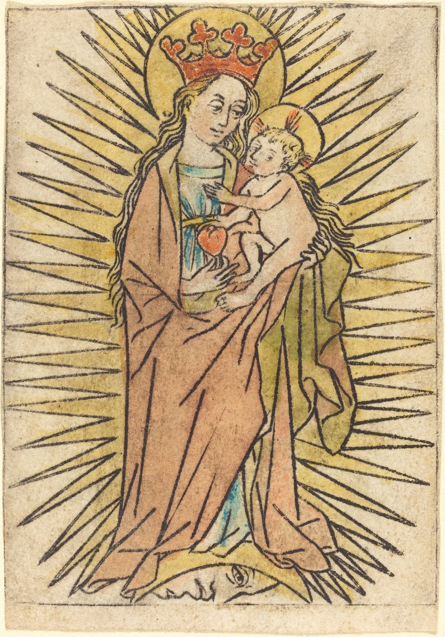 Madonna ja lapsi päärynän kanssa tekijältä German 15th Century
