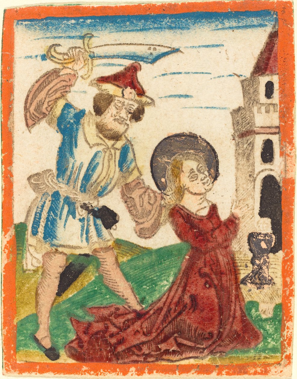 Pyhän Barbaran marttyyrikuolema tekijältä German 15th Century