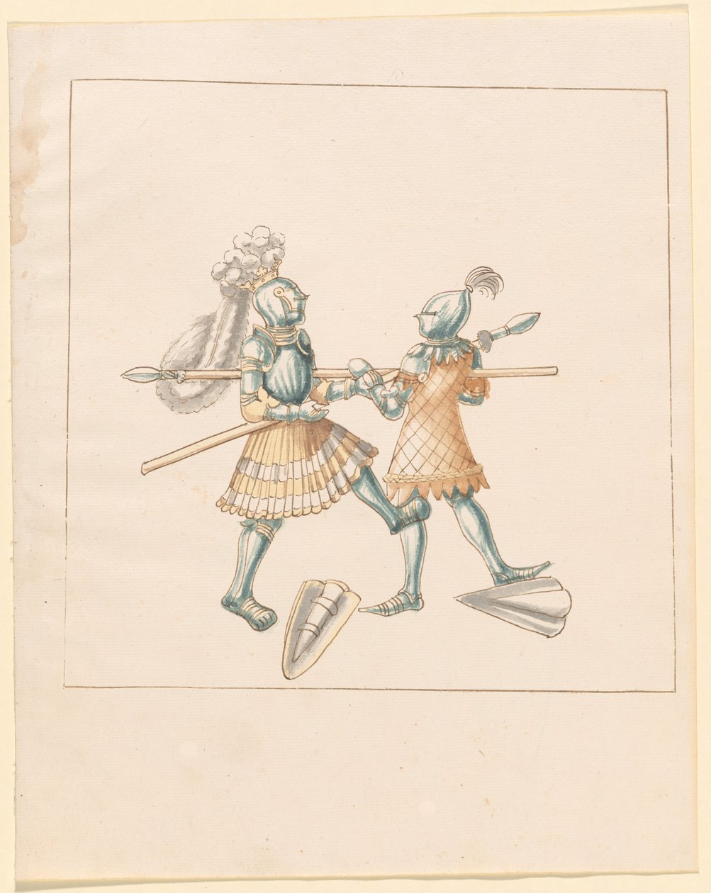 Freydal, The Book of Jousts and Tournament of Emperor Maximilian I: Combats on Foot (Jousts) (Nide III): Levy 151 tekijältä German 16th Century