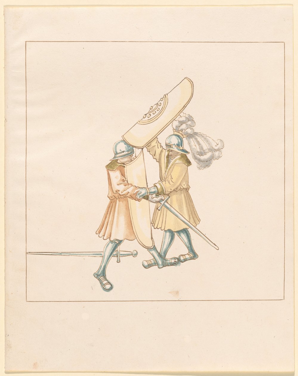 Freydal, The Book of Jousts and Tournament of Emperor Maximilian I: Combats on Foot (Jousts) (Nide III): Levy 156 tekijältä German 16th Century