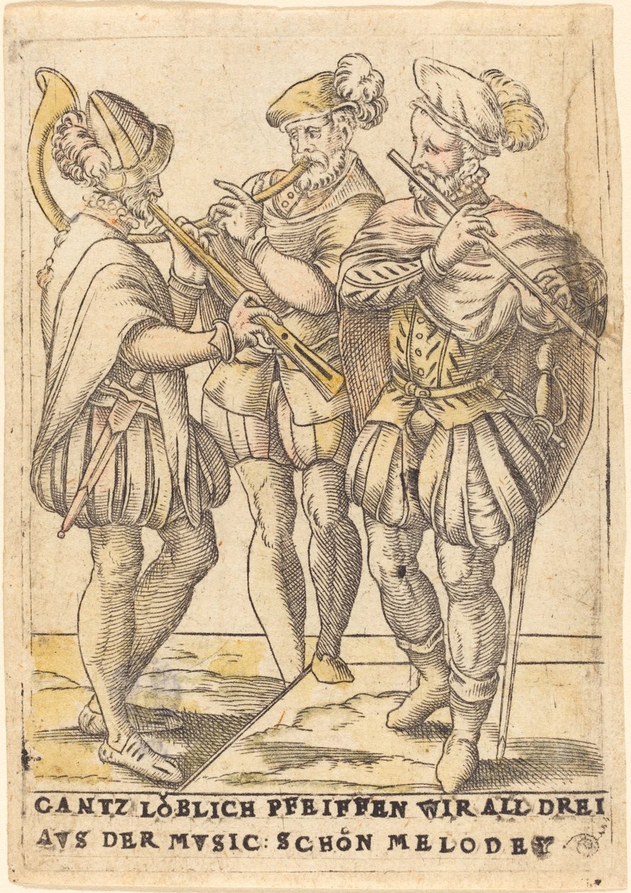 Gantz loblich Pfeiffen me kaikki kolme avs de Mvsic: Schon Melodey tekijältä German 16th Century