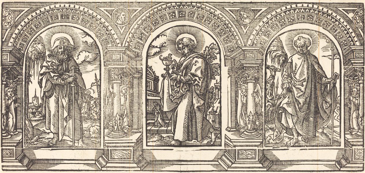 Kristus ja hänen opetuslapsensa III tekijältä German 16th Century after Martin Schongauer
