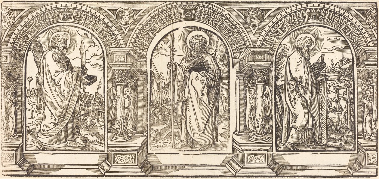 Kristus ja Hänen opetuslapsensa I tekijältä German 16th Century after Martin Schongauer
