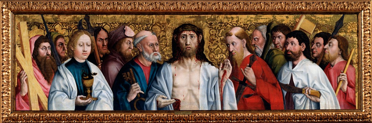 Kristus ja kaksitoista apostolia, 1400-luvun toinen puoli tekijältä German Master