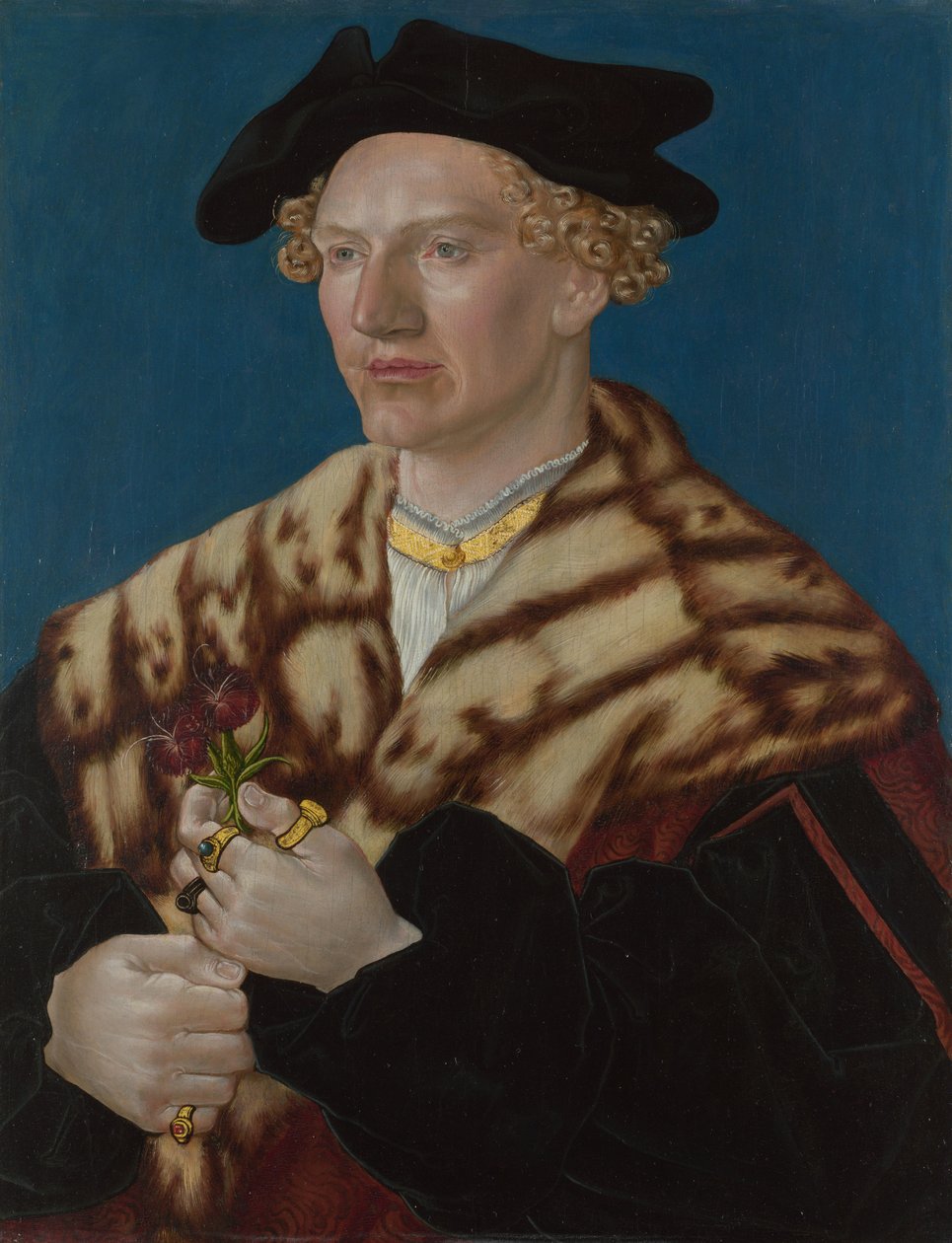Miehen muotokuva, noin 1530 tekijältä German Master