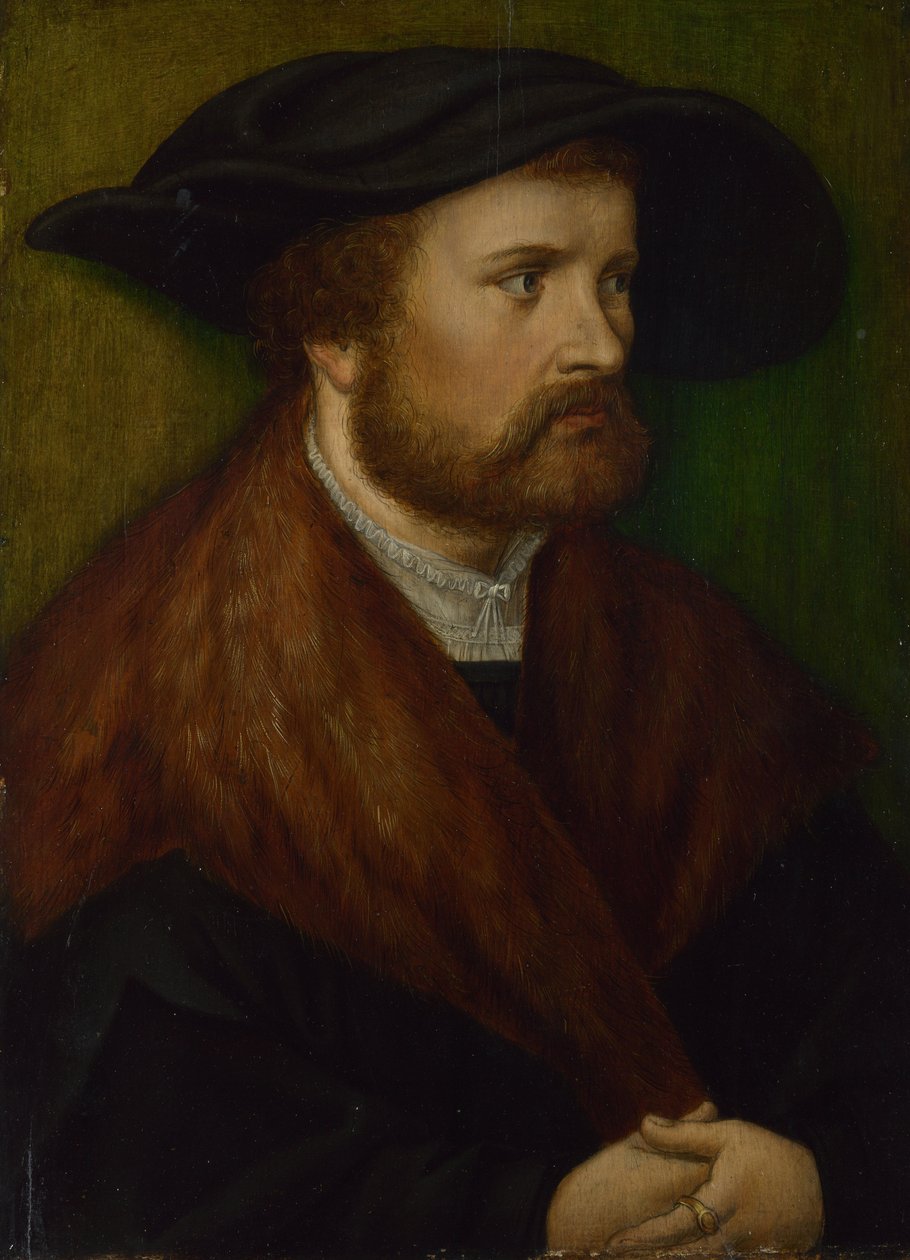 Miehen muotokuva, noin 1530 tekijältä German Master