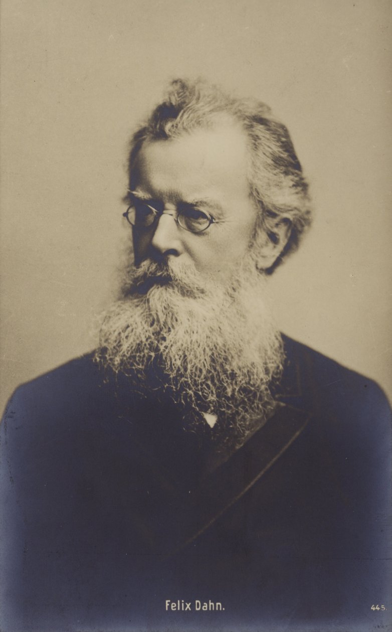 Felix Dahn (1834-1912), saksalainen lakimies, kirjailija ja historioitsija (s/w-kuva). tekijältä German Photographer