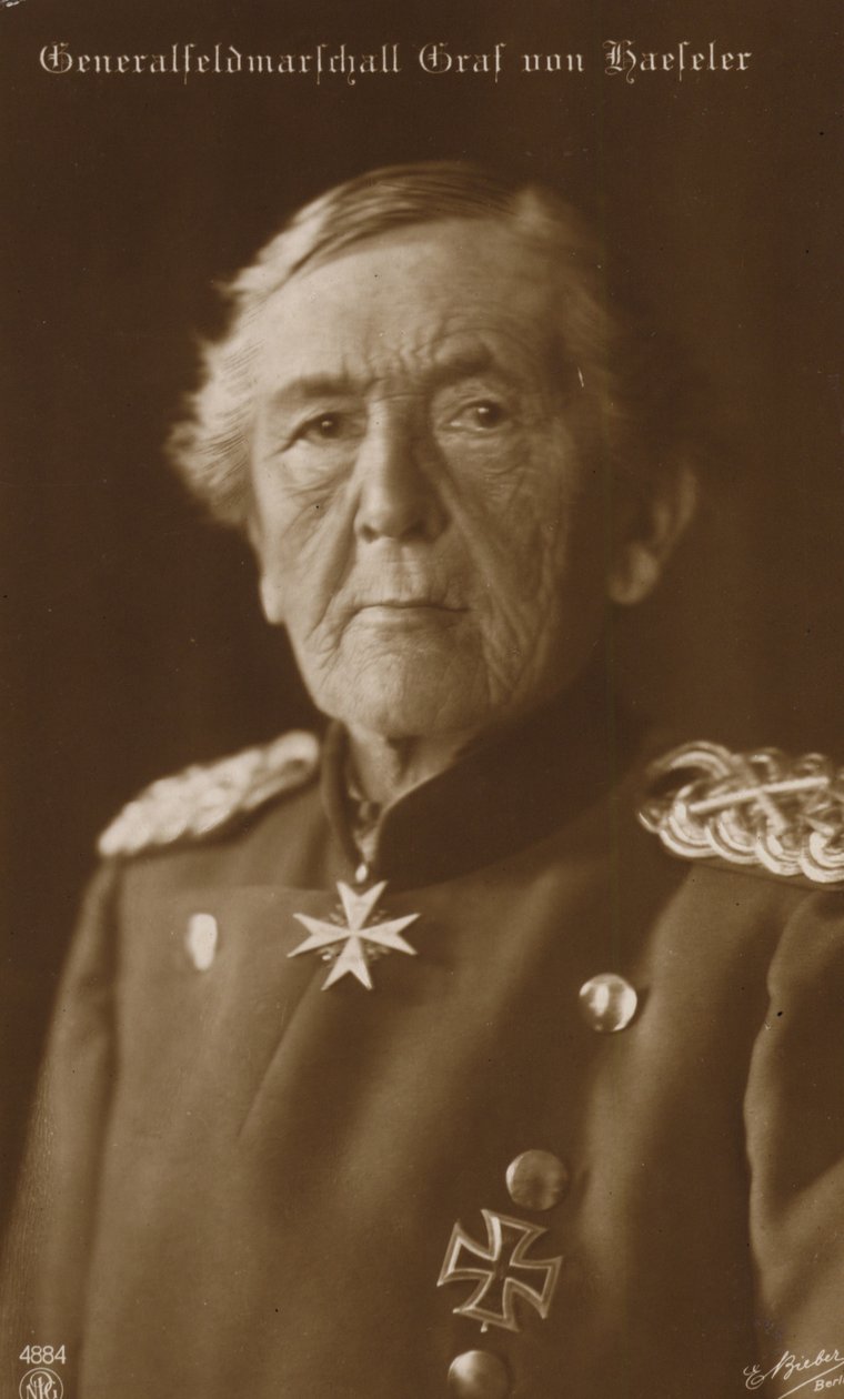 Kenttämarsalkka kreivi von Haeseler (s/w-kuva) tekijältä German Photographer
