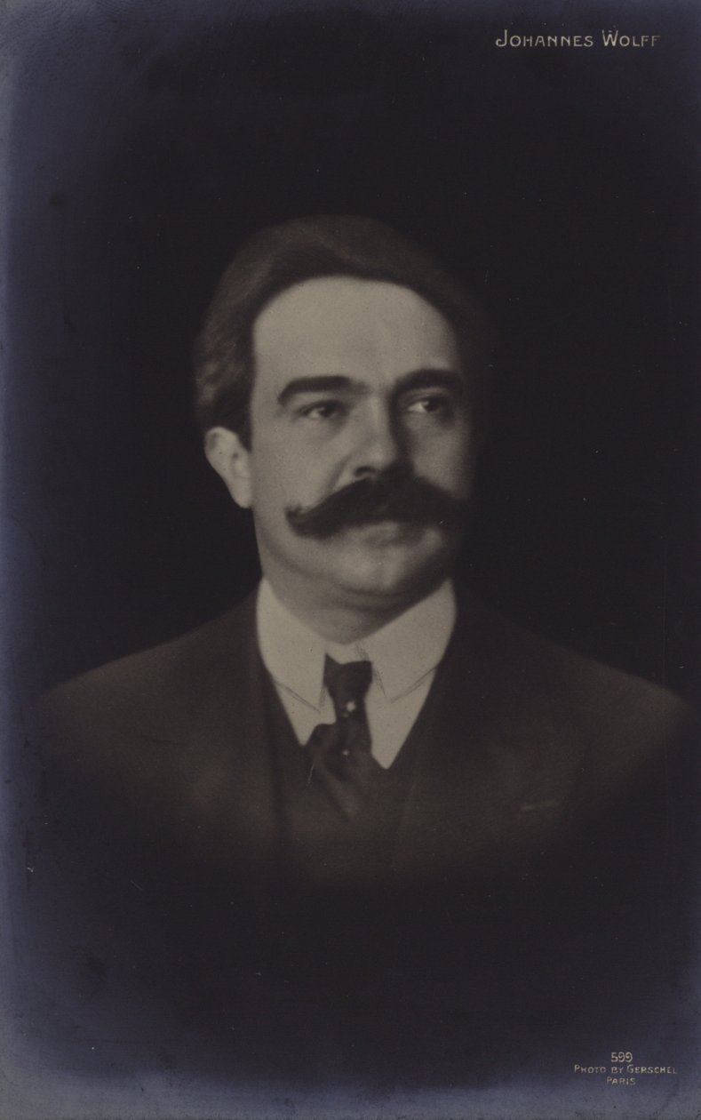 Johannes Wolffin muotokuva (s/w valokuva) tekijältä German Photographer