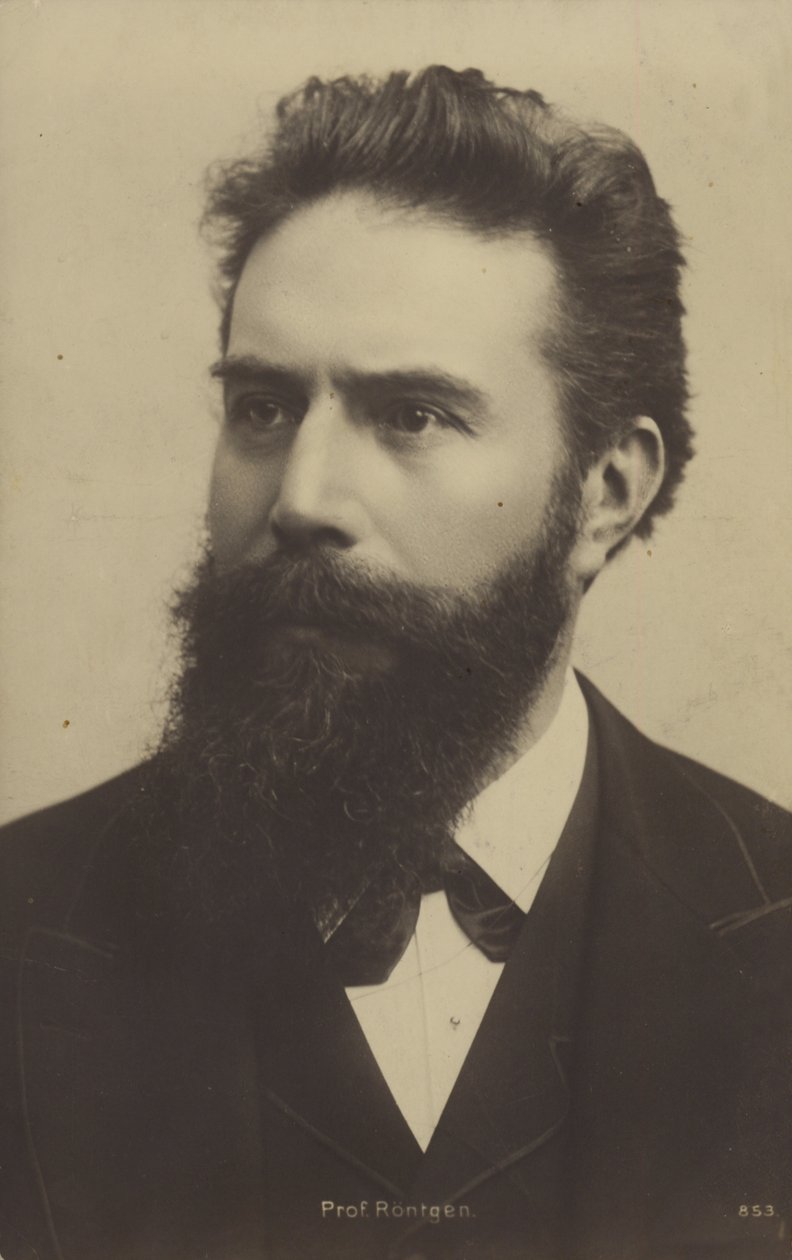 Wilhelm Röntgen (1845-1923), saksalainen fyysikko (s/w-kuva). tekijältä German Photographer