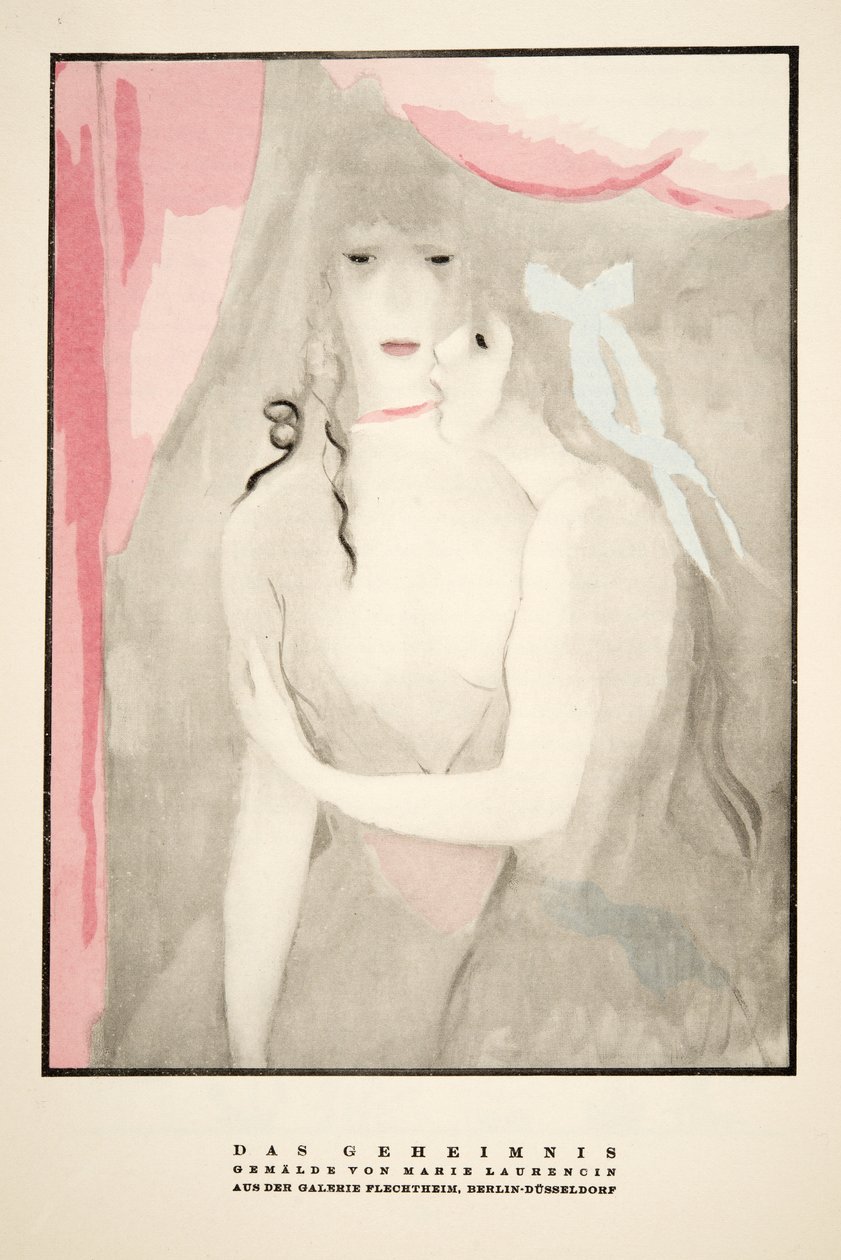 Galerie Flechtheimin mainos, julkaisusta Styl, pub.1922 (pochoir-painatus). tekijältä German School