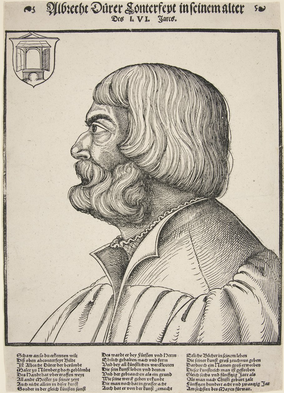 Albrecht Durer, 56-vuotias (puupiirros) tekijältä German School