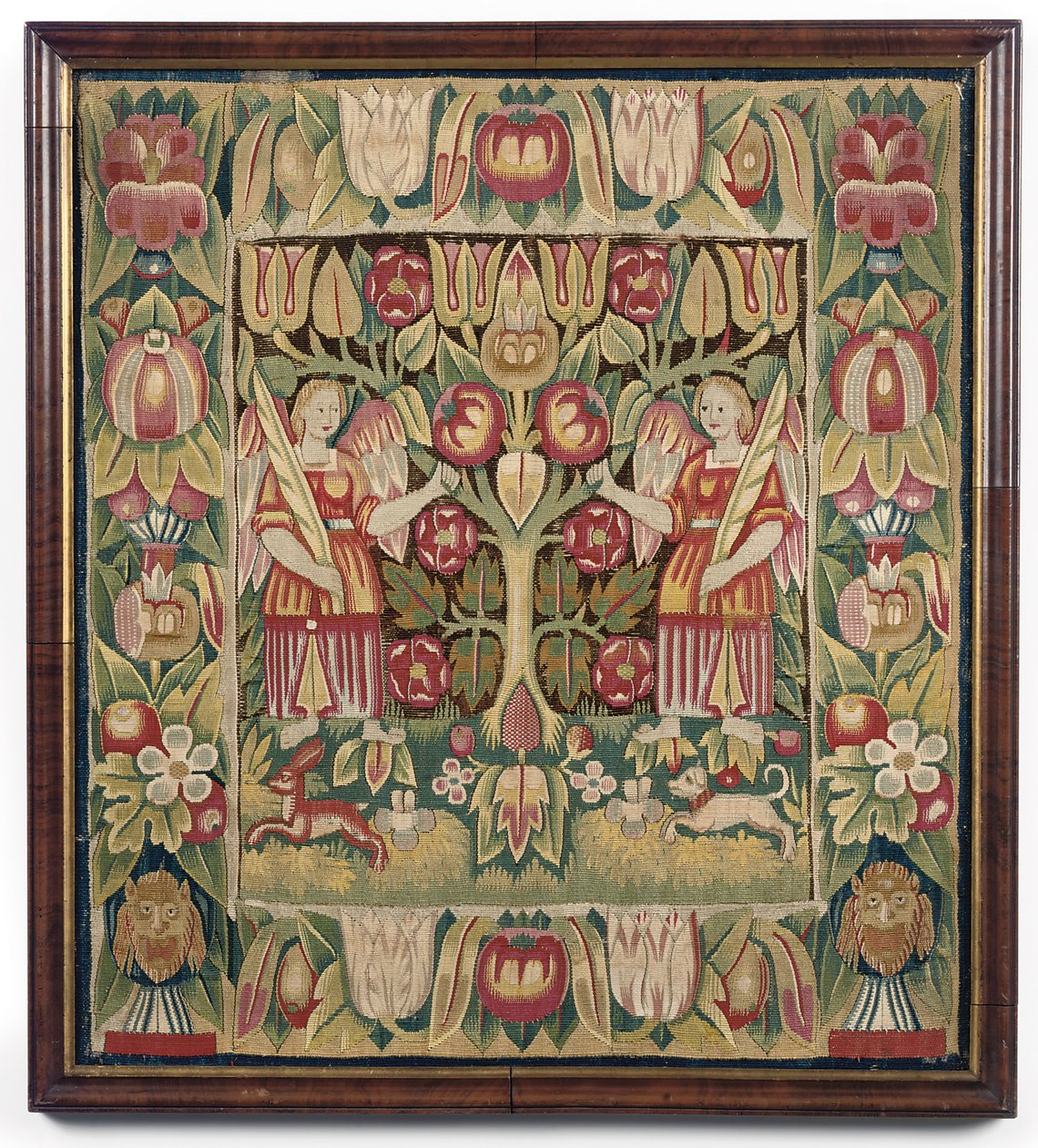 Allegorinen kuvakudostyynynpäällinen, Pohjois-Saksa, luultavasti Hampuri, n. 1600-50 tekijältä German School