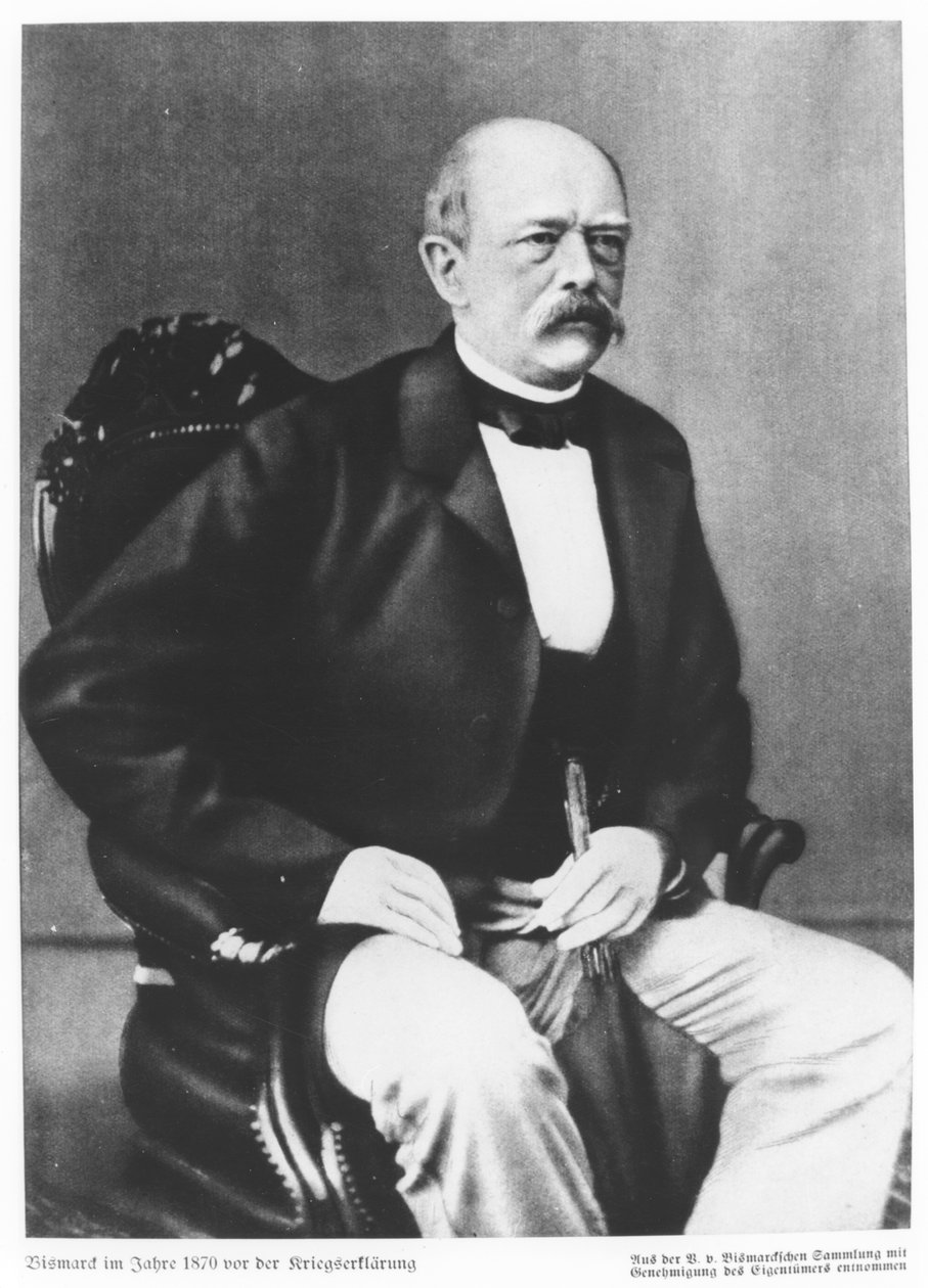 Bismarck vuonna 1870 ennen sodanjulistusta tekijältä German School