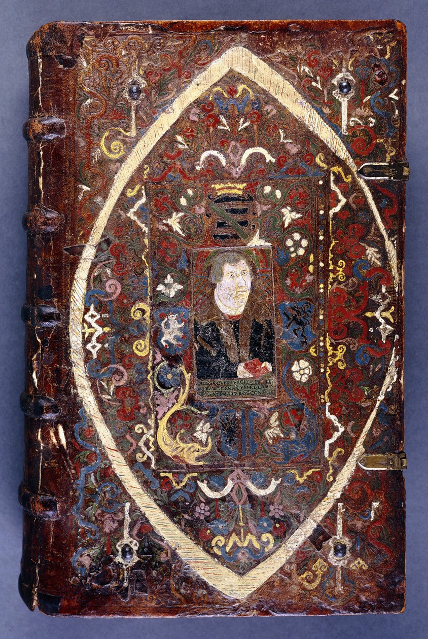 Kirjan kannessa Martti Lutherin (1483-1546) muotokuva tekijältä German School