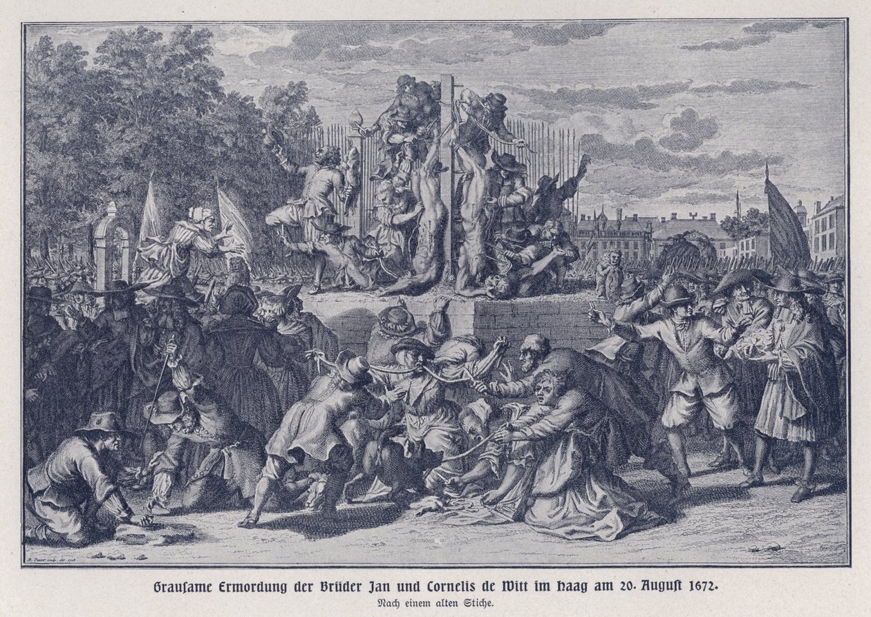 Orangistijoukko murhasi veljekset Jan ja Cornelis de Wittin raa