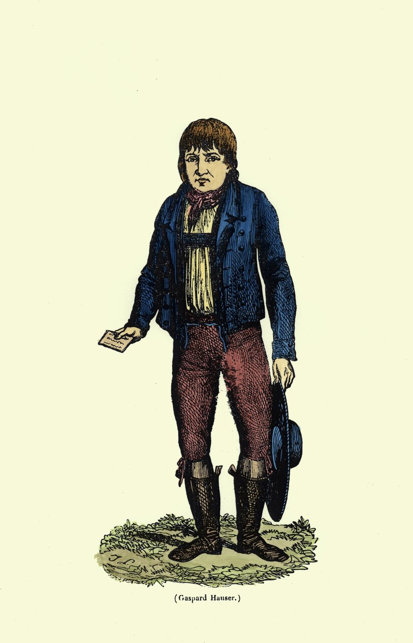 Caspar Hauser (n. 1812-1833) (myöhempi väritys) tekijältä German School