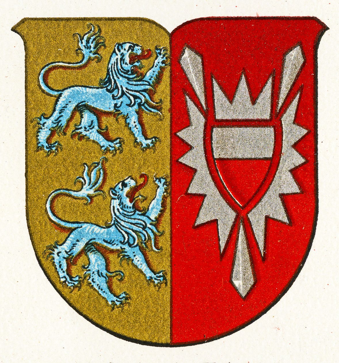 Schleswig-Holsteinin vaakuna, n. 1898 tekijältä German School