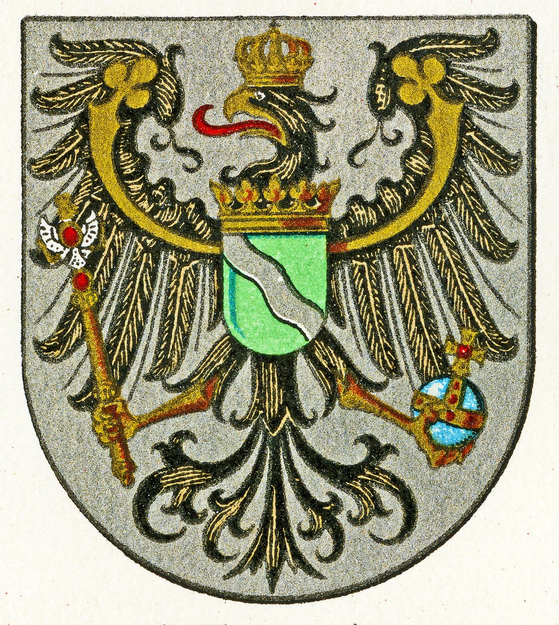 Reinin maakunnan vaakuna (Provinz Rheinland), n. 1898 tekijältä German School