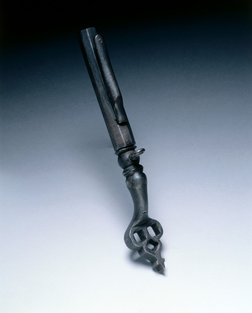 Yhdistetty pyörän lukitusavain ja jauhemitta, n. 1625-50 (teräs) tekijältä German School
