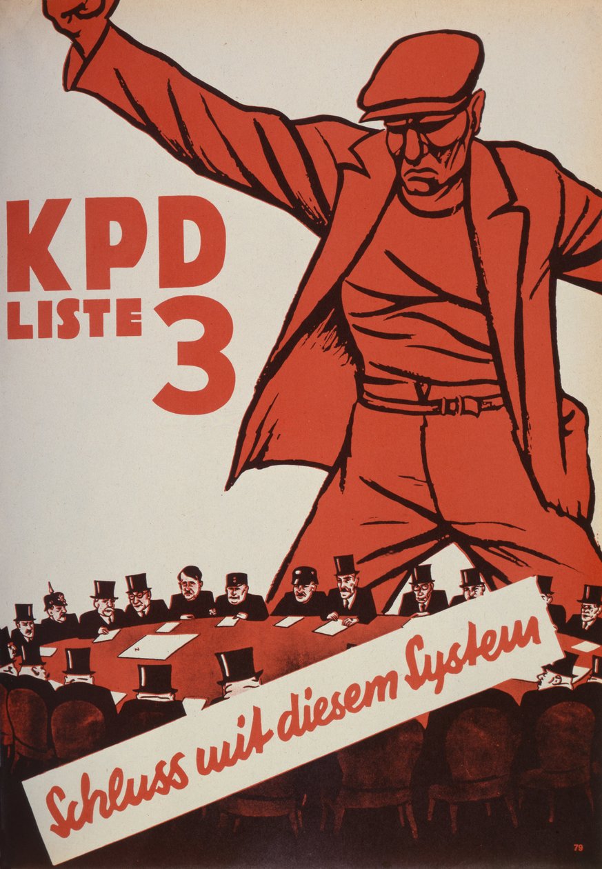 Kommunistisen puolueen vaalijuliste, 1932 tekijältä German School