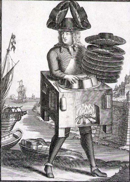 Hatuntekijän asu, pubi. kirjoittanut Gerard Valck (1651/2-1726) n. 1690 (kaiverrus) tekijältä German School