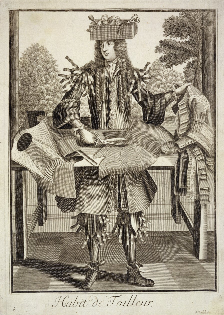 Pubi räätäliin, pubiin. kirjoittanut Gerard Valck (16512-1726) n. 1690 tekijältä German School