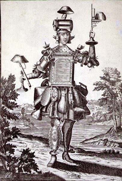 Pubi peltisepälle, pubi. kirjoittanut Gerard Valck (1651/2-1726) n. 1690 (kaiverrus) tekijältä German School