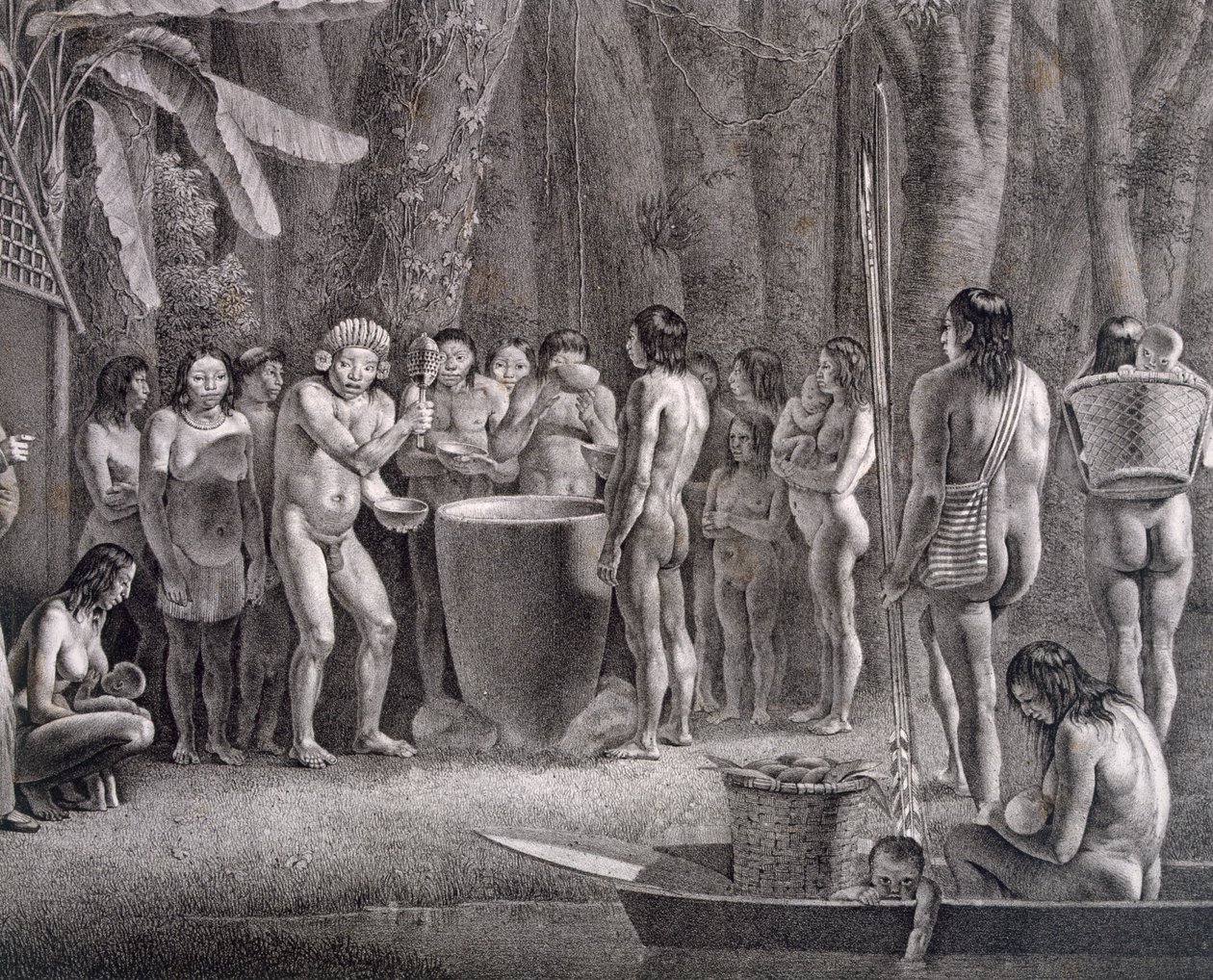 Coroados-heimon juomafestivaali, n. 1835-1850 tekijältä German School