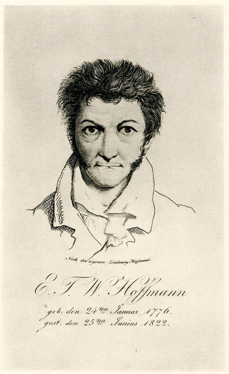Ernst Theodor Amadeus Hoffmann (1776-1822) 1884-90 (valokuva) tekijältä German School
