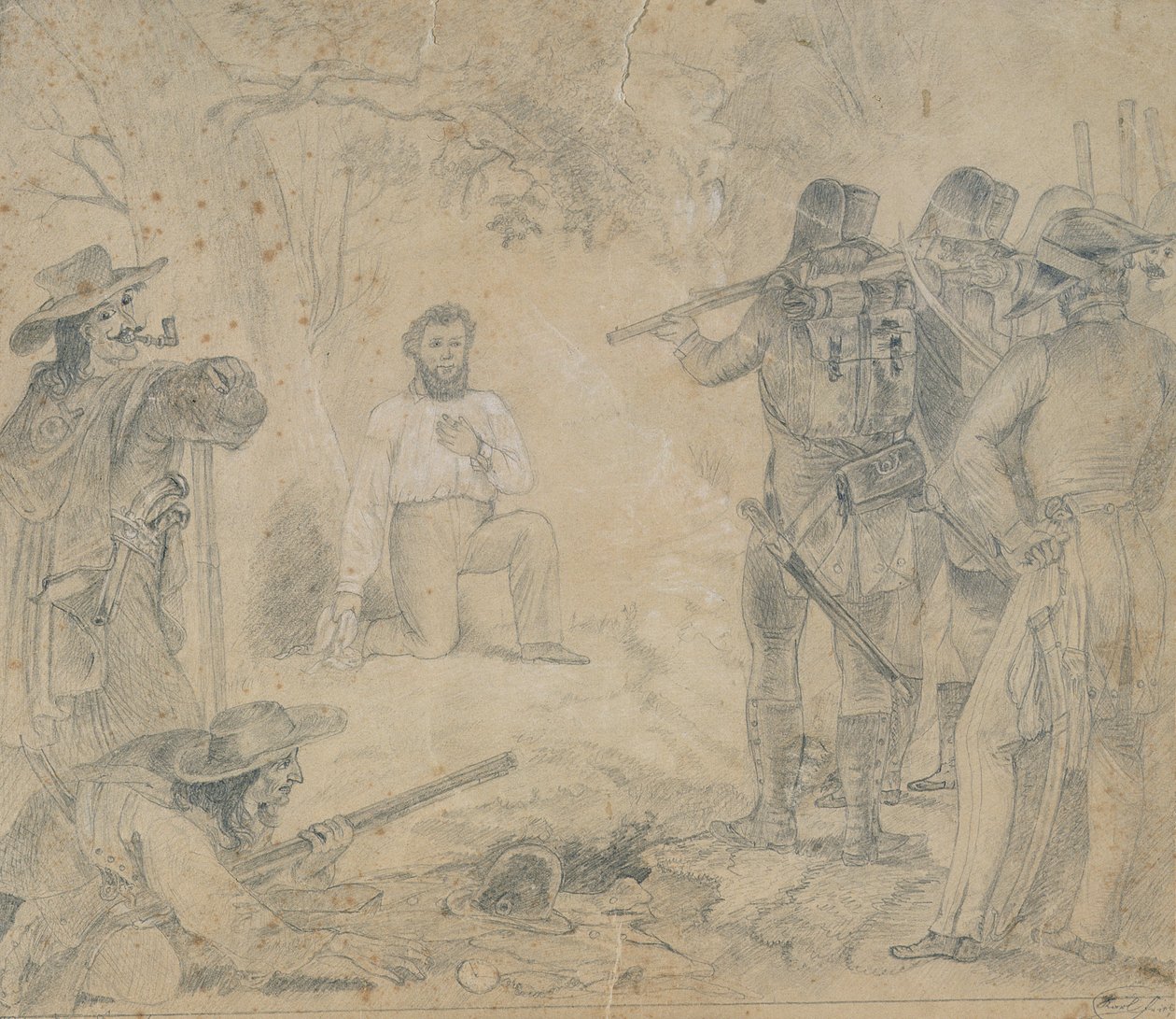 Robert Blumin teloitus 9. marraskuuta 1848 1862 (kynä paperilla) tekijältä German School
