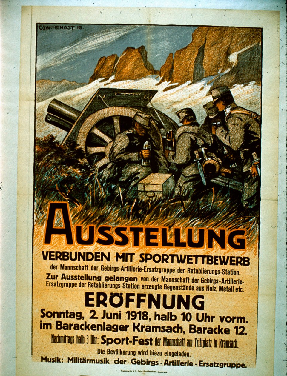 Kilpailuurheilun näyttely, 1918 tekijältä German School