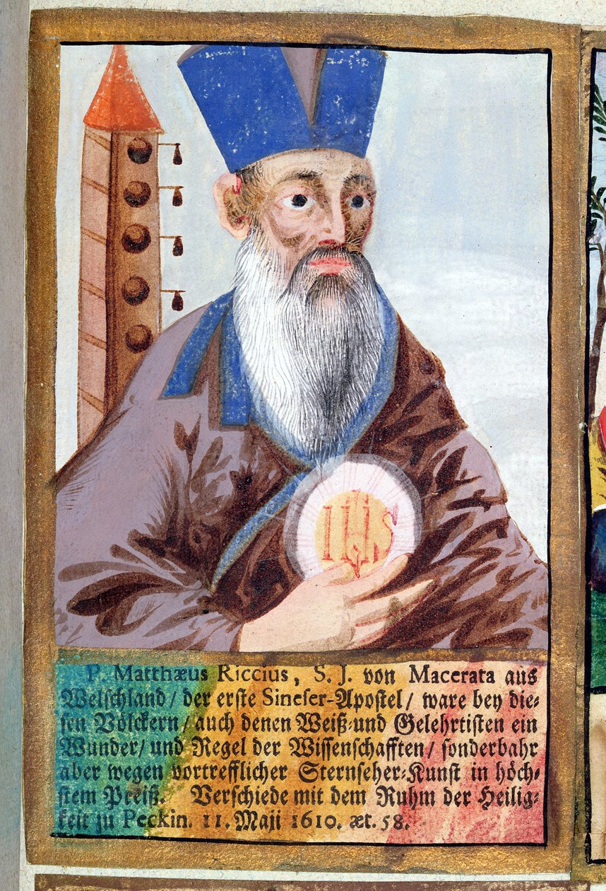 Isä Matteo Ricci (1552-1610) mandariiniasussa tekijältä German School