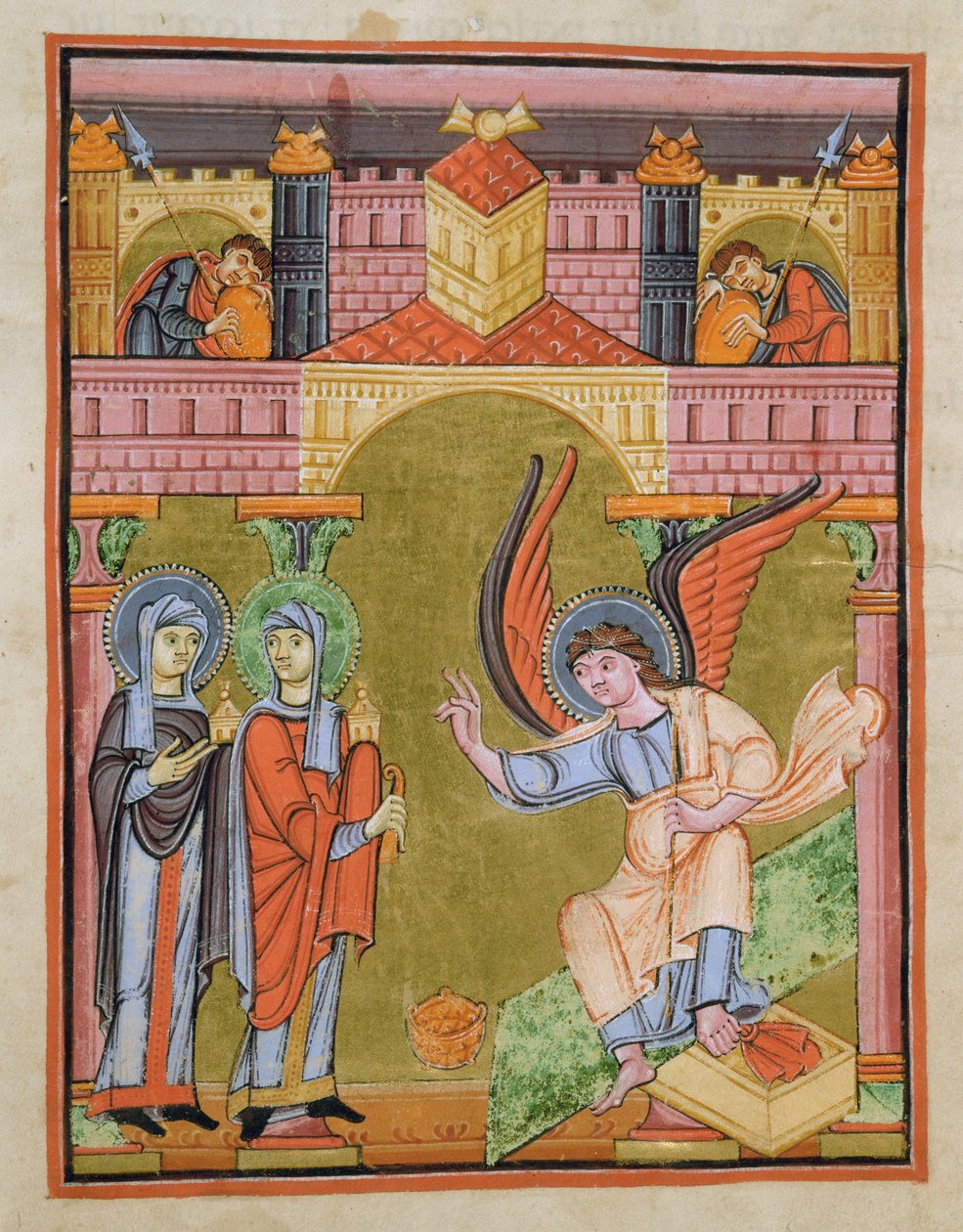 Fol. 33v Reichenau School Evangeliarysta, Codex F. II. 1 tekijältä German School