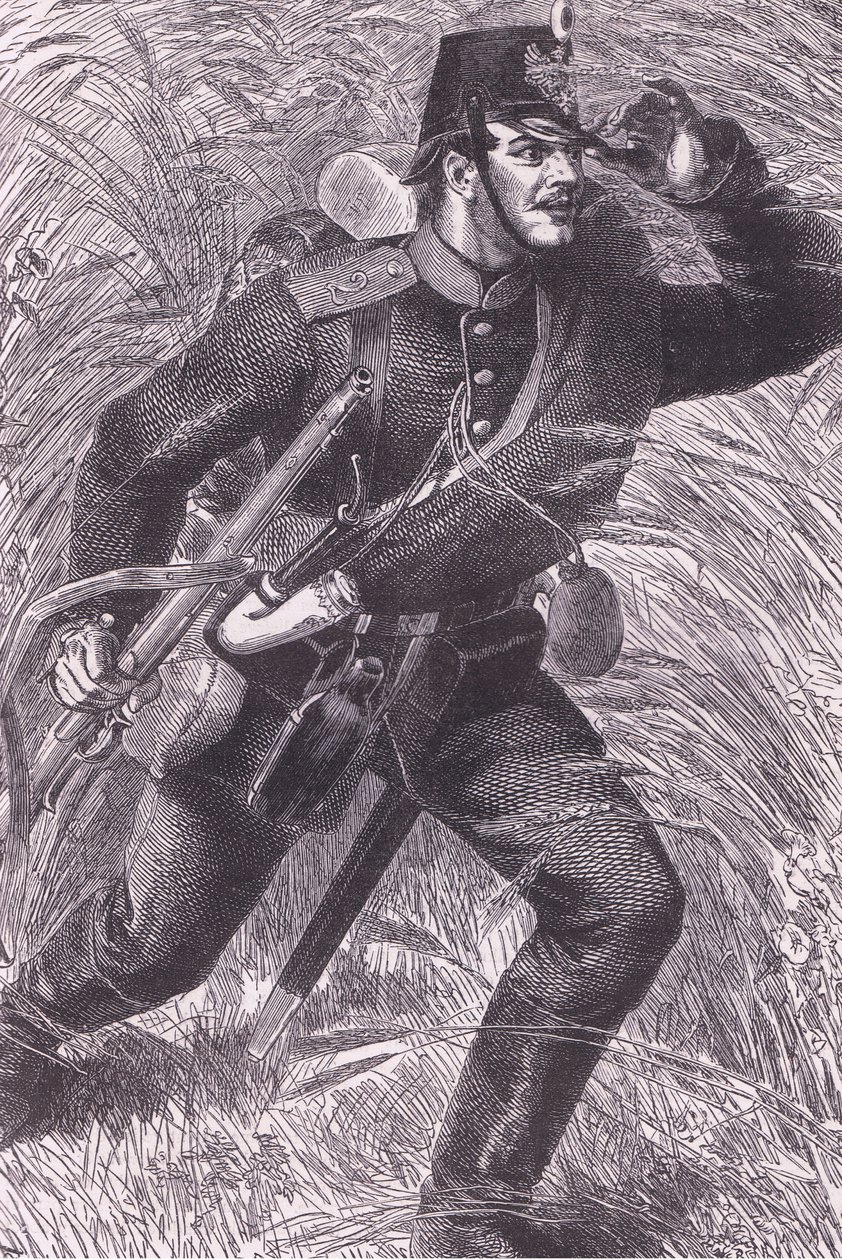 Forward, Cassells, Ranskan ja Saksan välisen sodan historia, julkaisija Cassell and Company Limited, n. 1890 (litho) tekijältä German School