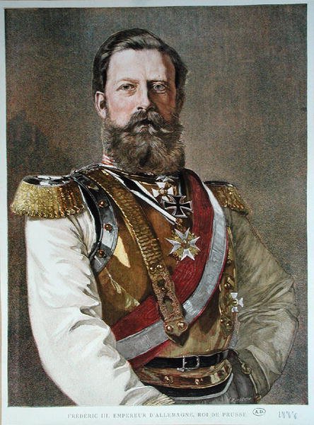 Frederick III (1831-88) 1888 (väri litho) tekijältä German School