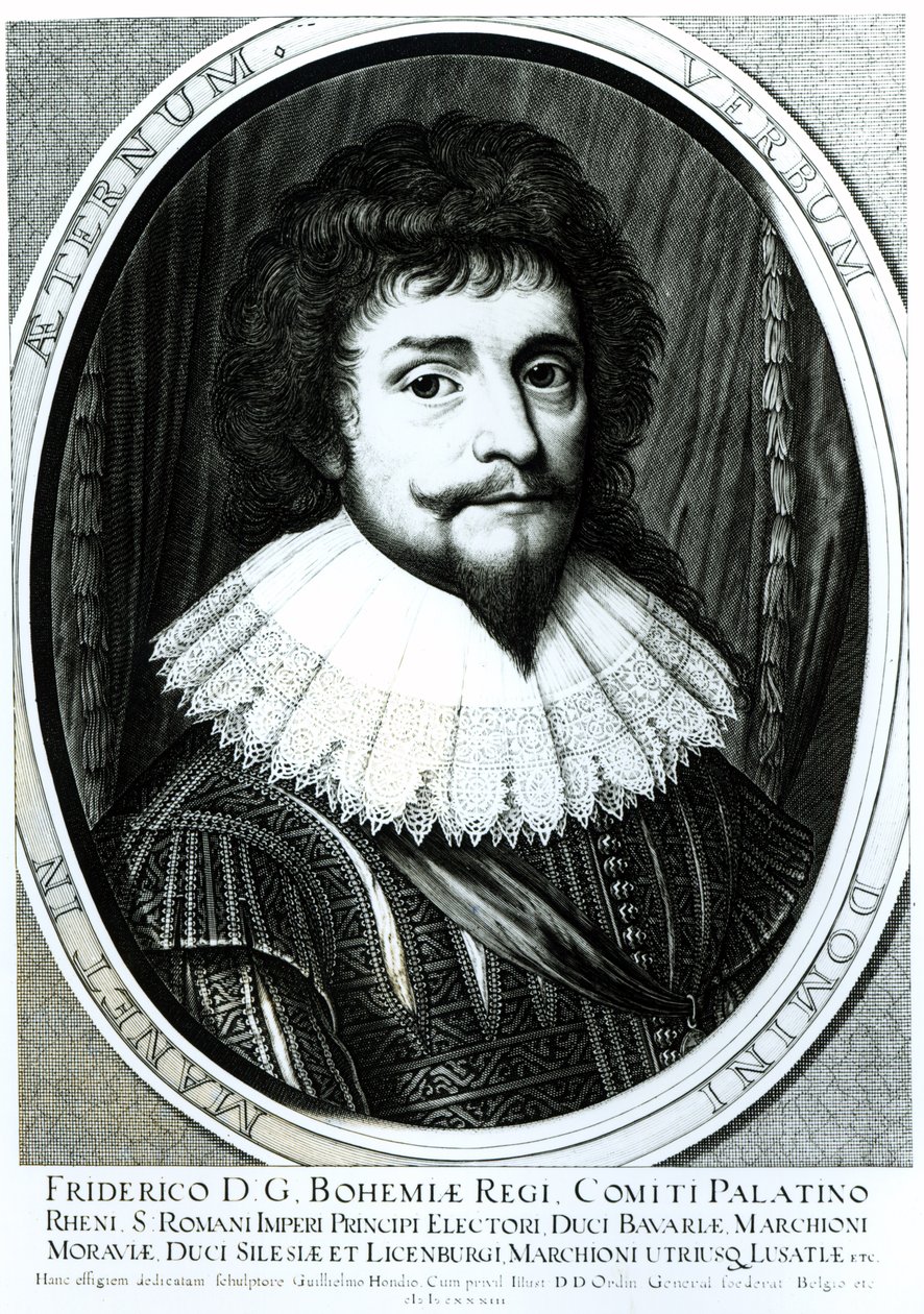 Friedrich V (1596-1632), Böömin kuningas, Reininmaan vaalipalatsivaltias, kaivertaja Willem Hondius (n.1597-c.1660), 1633. tekijältä German School