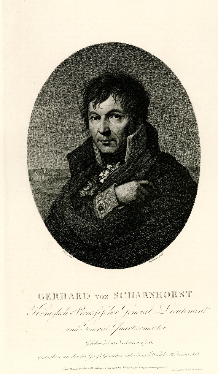Gerhard Johann David von Scharnhorst, 1884-90 tekijältä German School