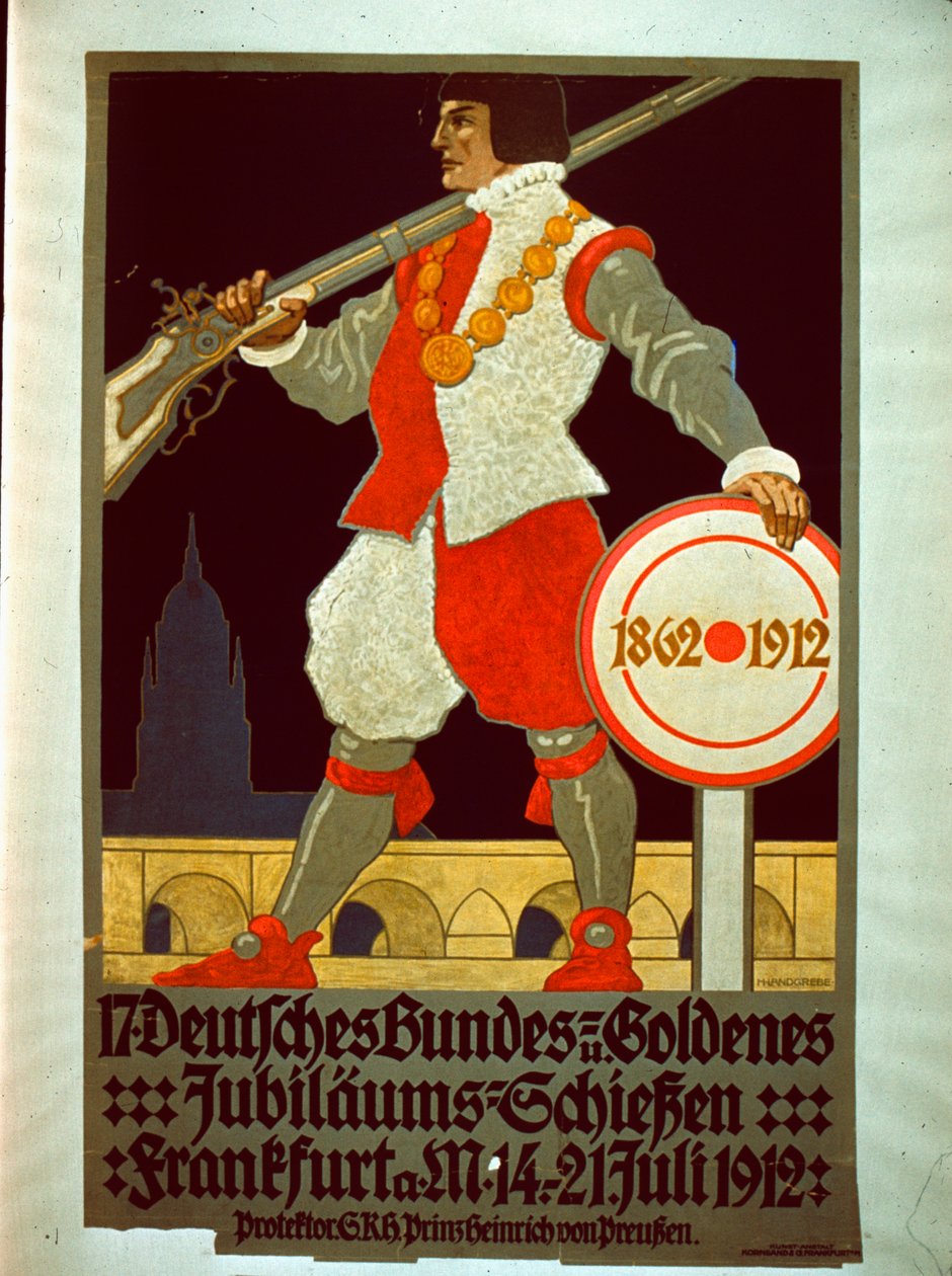 Saksan valaliiton Golden Jubilee -juliste, 1912 tekijältä German School