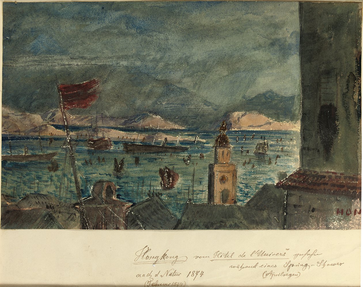 Hong Kong Hotel de l"Universista: huhtikuuta Aasiassa, 1874 tekijältä German School