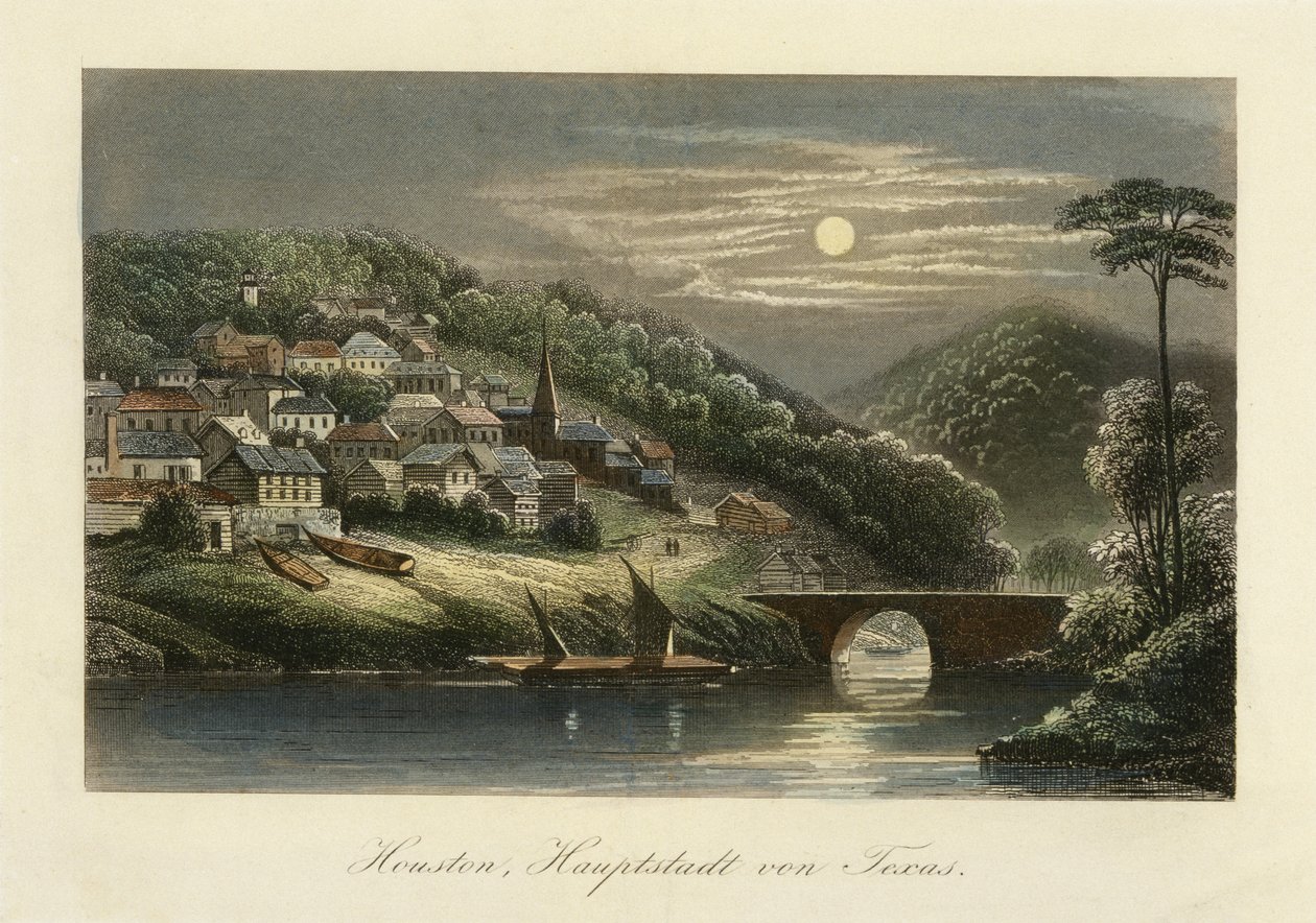 Houston, Hauptstadt von Texas, n. 1845-c. 1850 tekijältä German School