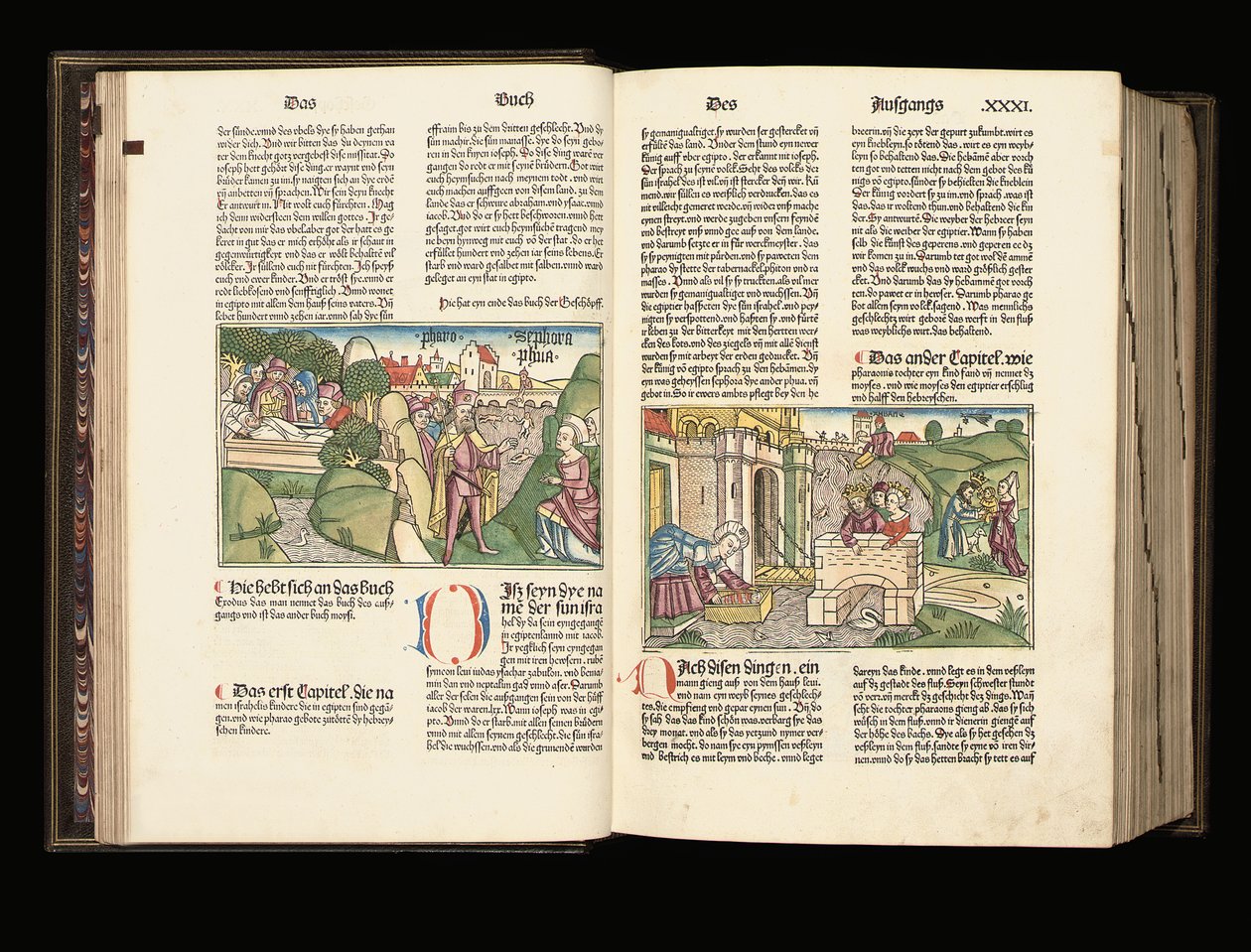 Valaistu kopio Raamatun 9. painoksesta saksaksi, Anton Koberger, Nürnberg, 1483 tekijältä German School