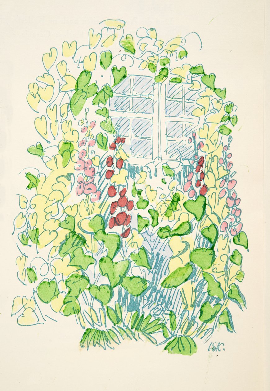 Kuvitus Stylista, pub.1922 (pochoir print) tekijältä German School