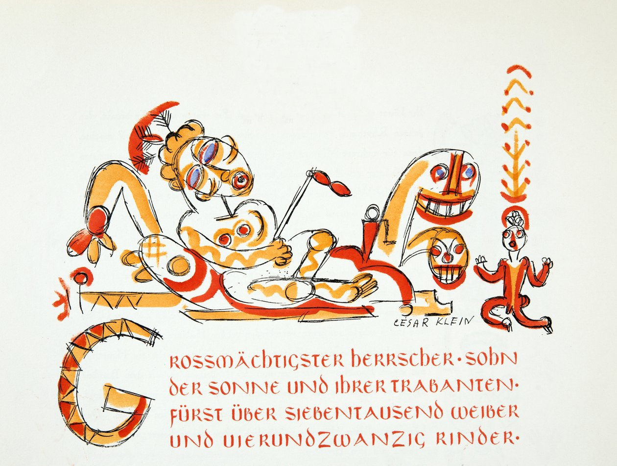 Kuvitus teoksesta Styl, pub.1922 (pochoir-painatus). tekijältä German School