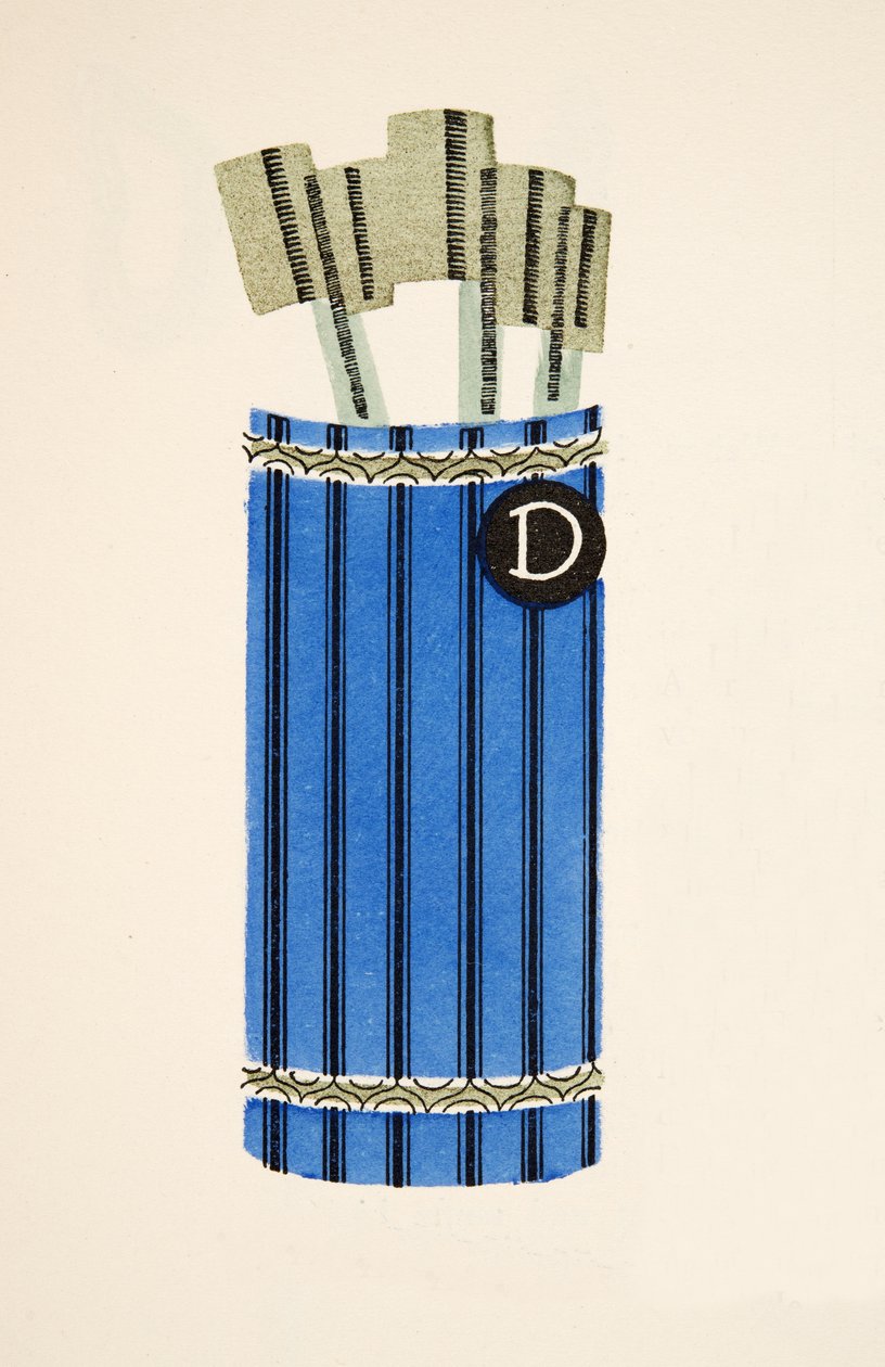 Kuvitus teoksesta Styl, pub.1922 (pochoir-painatus). tekijältä German School