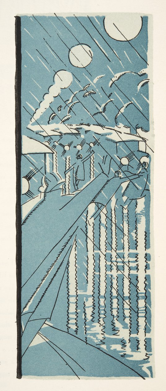 Kuvitus teoksesta Styl, pub.1922 (pochoir-painatus). tekijältä German School