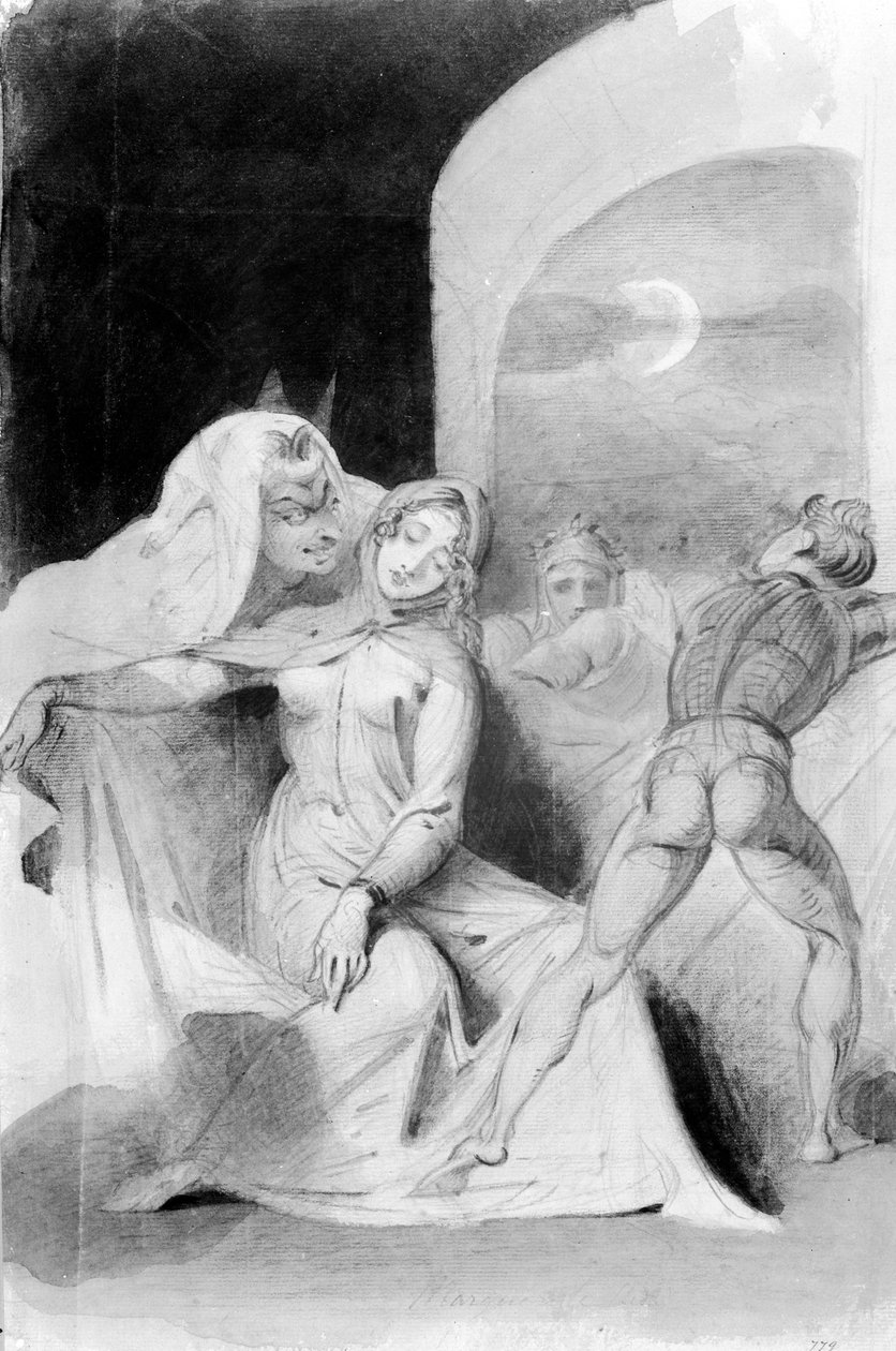 Kuvitus Faustista 1800-luvulta tekijältä German School